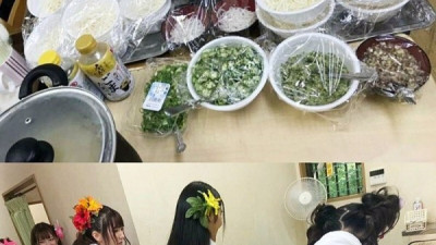 av촬영장 식사시간